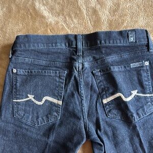 7 For All Mankind Blue Boot Cut Jeans